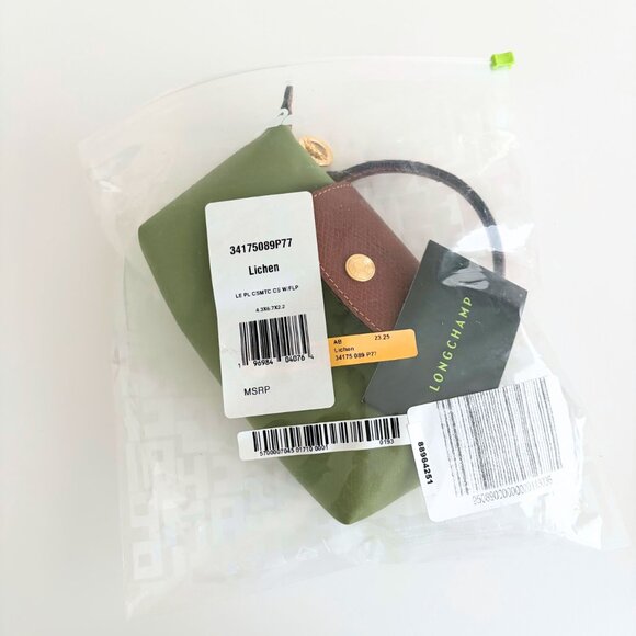 💚 Authentic Longchamp Le Pliage Cosmetic Pouch – Green (Free Strap!) 💚 - Picture 6 of 10